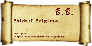 Baldauf Brigitta névjegykártya